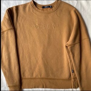 Obey Gold Crewneck
